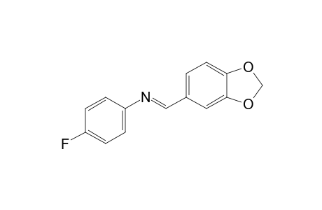 p-fluoro-N-piperonylideneaniline