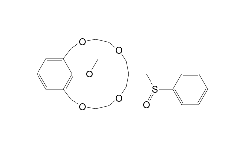 3,6,10,13-Tetraoxabicyclo[13.3.1]nonadeca-1(19),15,17-triene, 19-methoxy-17-methyl-8-[(phenylsulfinyl)methyl]-