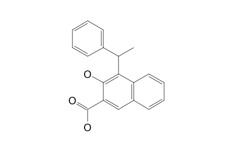 3-HYDROXY-4-(1-PHENYL)-ETHYL-2-NAPHTHOIC-ACID