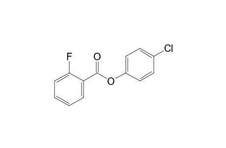 2-Fluorobenzoic acid, 4-chlorophenyl ester