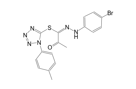 1-(4-methylphenyl)-1H-tetraazol-5-yl (1E)-N-(4-bromophenyl)-2-oxopropanehydrazonothioate