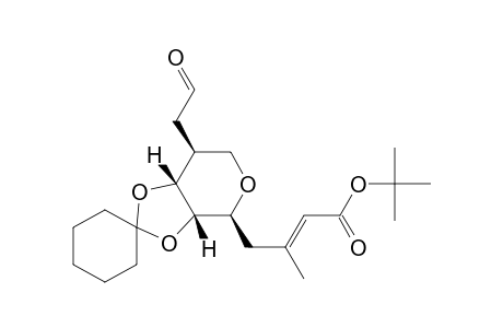 2-Butenoic acid, 3-methyl-5-[tetrahydro-7'-(2-oxoethyl)spiro[cyclohexane-1,2'-[4H-1,3]dioxolo[4,5-c]pyran]-4'-yl]-, 1,1-dimethylethyl ester, [3'aS-[3'a.alpha.,4'.alpha.(E),7'.alpha., 7'a.alpha.]]-