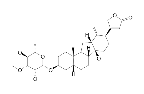 THEVETIOSIDE-B;THEVETIOGENIN-3-ALPHA-L-ACOFRIOPYRANOSIDE