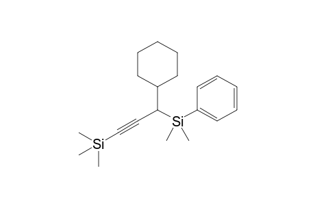 1-Trimethylsilyl-3-cyclohexyl-3-dimethyl(phenyl)silylpropyne