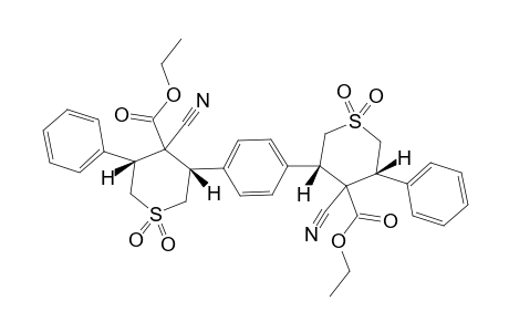 ETHYL-3,3'-(1,4-PHENYLENE)-BIS-(5-PHENYL-4-CYANOTETRAHYDRO-2H-THIOPYRAN-4-CARBOXYLATE-1,1-DIOXIDE)