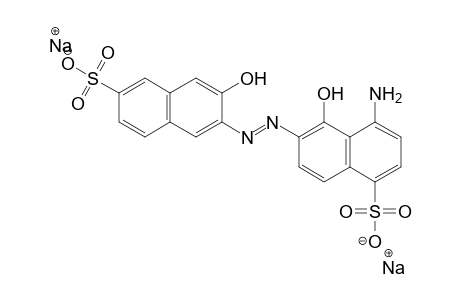 1-Naphthalenesulfonic acid, 4-amino-5-hydroxy-6-[(3-hydroxy-6-sulfo-2-naphthyl)azo]-, disodium salt