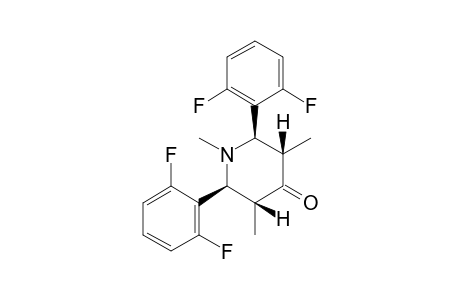 1,T-3,T-5-TRIMETHYL-R-2,C-6-BIS-(2,6-DIFLUOROPHENYL)-PIPERIDIN-4-ONE