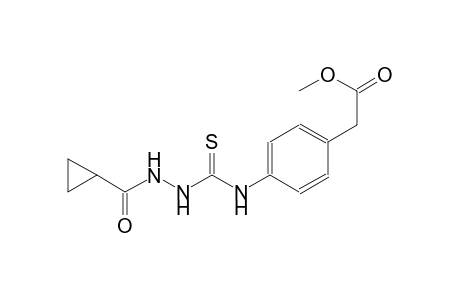 methyl [4-({[2-(cyclopropylcarbonyl)hydrazino]carbothioyl}amino)phenyl]acetate