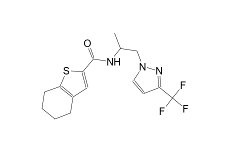N-{1-methyl-2-[3-(trifluoromethyl)-1H-pyrazol-1-yl]ethyl}-4,5,6,7-tetrahydro-1-benzothiophene-2-carboxamide