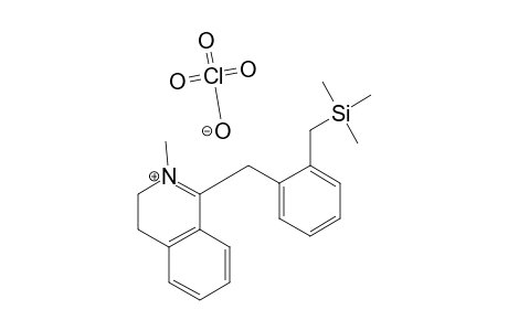 1-(o-((trimethylsilyl)methyl)benzyl)-2-methyl-3,4-dihydroisoquinolinium perchlorate