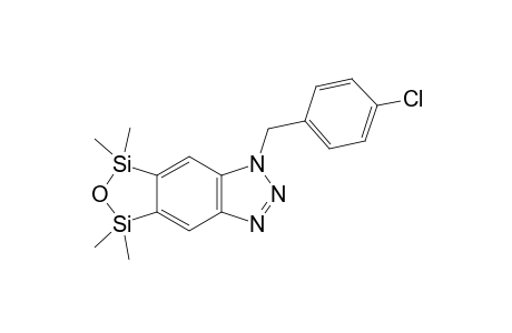 1-(4-Chlorobenzyl)-5,6-oxadisilole fused benzotriazole