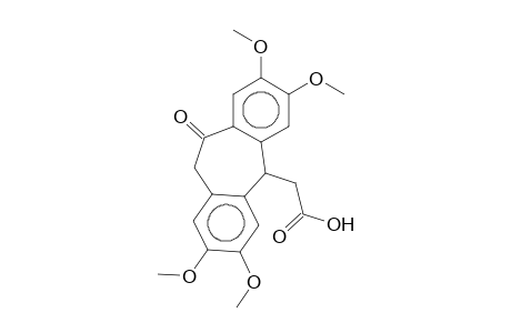 2-[2,3,7,8-Tetramethoxy-10(11H)-oxo-5H-dibenzo[a,d]cyclohepten-5-yl]acetic acid