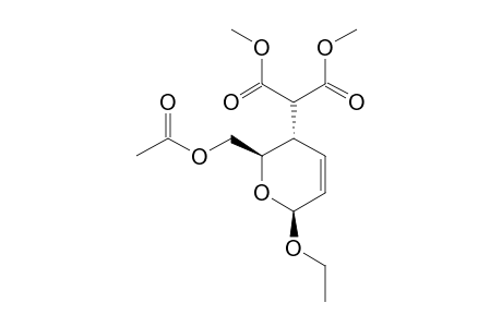 ETHYL-6-O-ACETYL-2,3,4-TRIDEOXY-4-[BIS-(METHOXYCARBONYL)-METHYL]-BETA-D-ERYTHRO-HEX-2-ENOPYRANOSIDE
