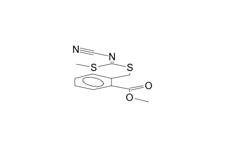 methyl 2-(1-methylthio-1-cyanoiminomethylthiomethyl)benzoate