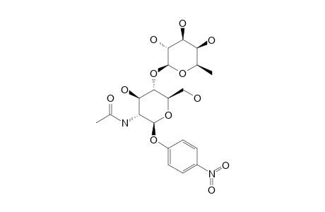 4-NITROPHENYL-BETA-D-FUCOPYRANOSYL-(1->4)-BETA-D-2-ACETAMIDO-2-DEOXY-GLUCOPYRANOSIDE