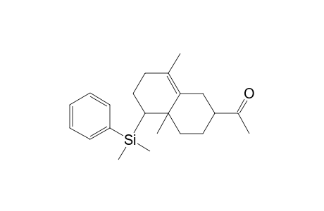 8-Acetyl-1,5-dimethyl-2-(phenyldimethylsilyl)bicyclo[4.4.0]dec-5-ene