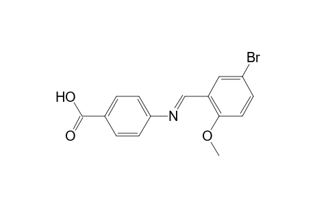 4-{[(5-bromo-2-methoxyphenyl)methylidene]amino}benzoic acid