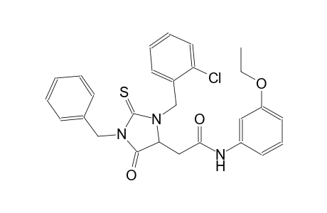 2-[1-benzyl-3-(2-chlorobenzyl)-5-oxo-2-thioxo-4-imidazolidinyl]-N-(3-ethoxyphenyl)acetamide