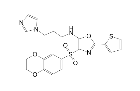 5-oxazolamine, 4-[(2,3-dihydro-1,4-benzodioxin-6-yl)sulfonyl]-N-[3-(1H-imidazol-1-yl)propyl]-2-(2-thienyl)-