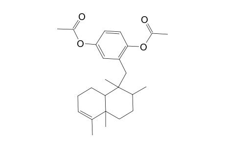 1,2,9,5-Tetramethyl-1-(2',5'-diacetoxybenzyl)-1,2,3,4,7,8,9,10-octahydronaphthalene