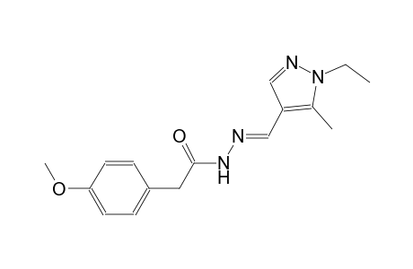 N'-[(E)-(1-ethyl-5-methyl-1H-pyrazol-4-yl)methylidene]-2-(4-methoxyphenyl)acetohydrazide