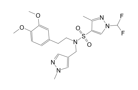 1H-pyrazole-4-sulfonamide, 1-(difluoromethyl)-N-[2-(3,4-dimethoxyphenyl)ethyl]-3-methyl-N-[(1-methyl-1H-pyrazol-4-yl)methyl]-