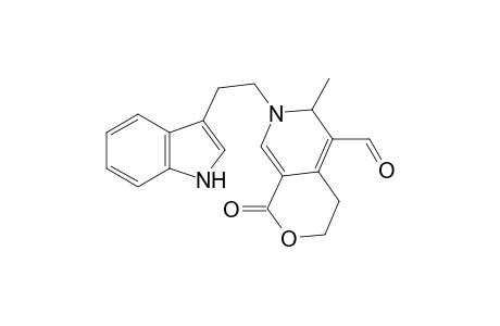 7-[2-(1H-indol-3-yl)ethyl]-6-methyl-1-oxo-1H,3H,4H,6H,7H-pyrano[3,4-c]pyridine-5-carbaldehyde