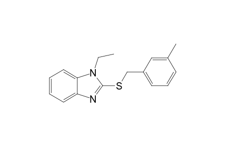 1-Ethyl-2-(m-tolylmethylsulfanyl)benzimidazole