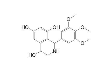 4,6,8-Isoquinolinetriol, 1,2,3,4-tetrahydro-1-(3,4,5-trimethoxyphenyl)-