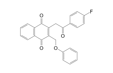 2-[2-(4-fluorophenyl)-2-keto-ethyl]-3-(phenoxymethyl)-1,4-naphthoquinone