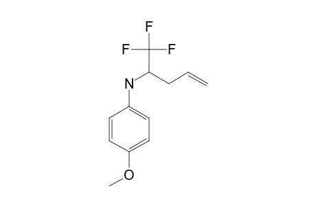 N-(4-METHOXYPHENYL)-N-[1-(TRIFLUOROMETHYL)-3-BUTENYL]-AMINE