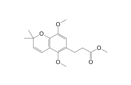 METHYL-3-[2,5-DIMETHOXY-6',6'-DIMETHYLPYRANO-(3',2':3,4)-PHENYL]-PROPIONATE
