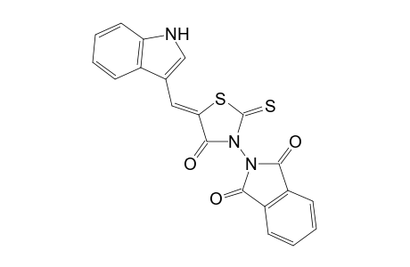 2-[(5Z)-5-(1H-indol-3-ylmethylene)-4-keto-2-thioxo-thiazolidin-3-yl]isoindoline-1,3-quinone