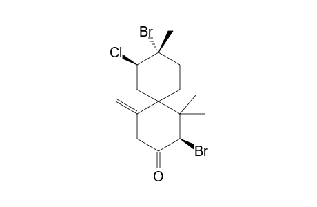 (2R,6R,8S,9S)-2,9-Dibromo-8-chloro-1,1,9-trimethyl-5-methylidenespiro[5.5]undecan-3-one