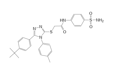 N-[4-(aminosulfonyl)phenyl]-2-{[5-(4-tert-butylphenyl)-4-(4-methylphenyl)-4H-1,2,4-triazol-3-yl]sulfanyl}acetamide