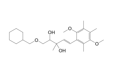 1-Cyclohexylmethyloxy-5-(2',5'-dimethoxy-3',4',6'-trimethylphenyl)-3-methylpent-4-ene-2,3-diol