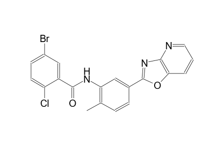 5-bromo-2-chloro-N-(2-methyl-5-[1,3]oxazolo[4,5-b]pyridin-2-ylphenyl)benzamide