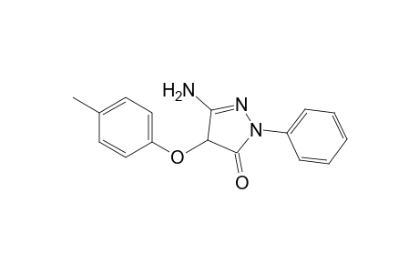 3H-pyrazol-3-one, 5-amino-2,4-dihydro-4-(4-methylphenoxy)-2-phenyl-