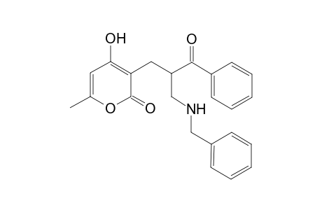 3-(2-Benzoyl-3-benzylallylaminopropyl)-4-hydroxy-6-methylpyran-2-one