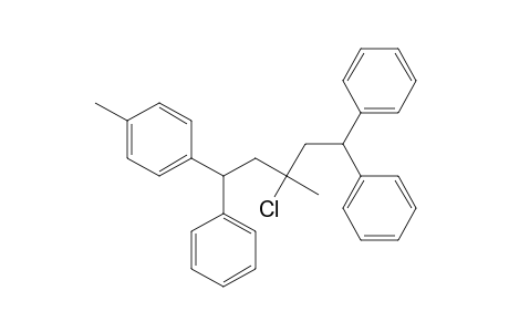 3-Chlor-3-methyl-1-(4-methylphenyl)-1,5,5-triphenylpentan