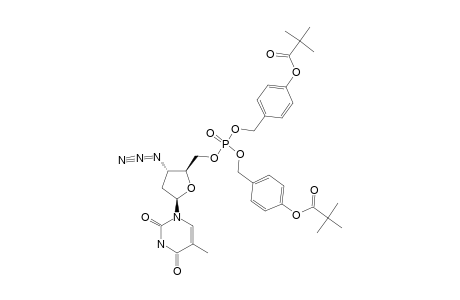 (3'-AZIDO-3'-DEOXYTHYMIDIN-5'-YL)-BIS-(4-PIVALOYLOXYBENZYL)-PHOSPHATE