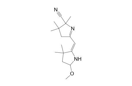 5-(5-Methoxy-3,3-dimethyl-pyrrolidin-2-ylidenemethyl)-2,3,3-trimethyl-3,4-dihydro-2H-pyrrole-2-carbonitrile