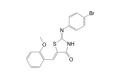 (2E,5Z)-2-[(4-bromophenyl)imino]-5-(2-methoxybenzylidene)-1,3-thiazolidin-4-one