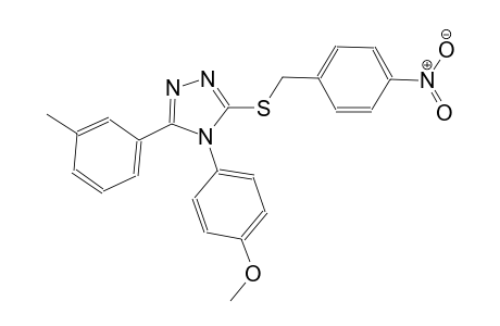 4-(4-methoxyphenyl)-3-(3-methylphenyl)-5-[(4-nitrobenzyl)sulfanyl]-4H-1,2,4-triazole