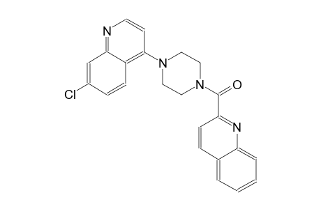 quinoline, 7-chloro-4-[4-(2-quinolinylcarbonyl)-1-piperazinyl]-