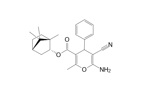 2-Amino-3-cyano-5-[(-)-(1S',2R',4S')-bornyloxycarbonyl]-6-methyl-4-phenyl-4H-pyran
