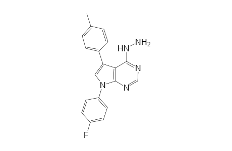 7-(4-Fluorophenyl)-4-hydrazinyl-5-p-tolyl-7H-pyrrolo[2,3-d]pyrimidine