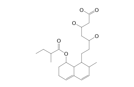 3,5-dihydroxy-7-[2-methyl-8-(2-methylbutanoyloxy)-1,2,6,7,8,8a-hexahydronaphthalen-1-yl]enanthic acid