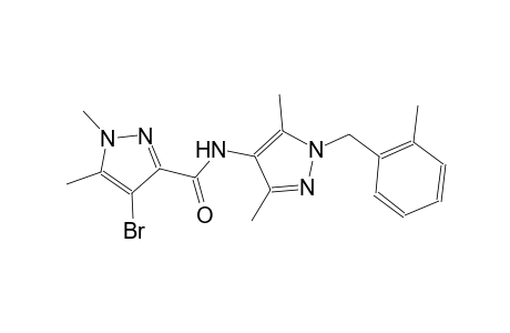 4-bromo-N-[3,5-dimethyl-1-(2-methylbenzyl)-1H-pyrazol-4-yl]-1,5-dimethyl-1H-pyrazole-3-carboxamide