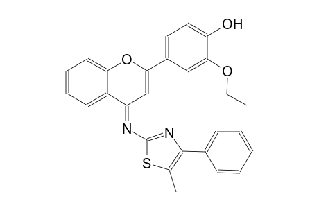 2-ethoxy-4-{(4E)-4-[(5-methyl-4-phenyl-1,3-thiazol-2-yl)imino]-4H-chromen-2-yl}phenol